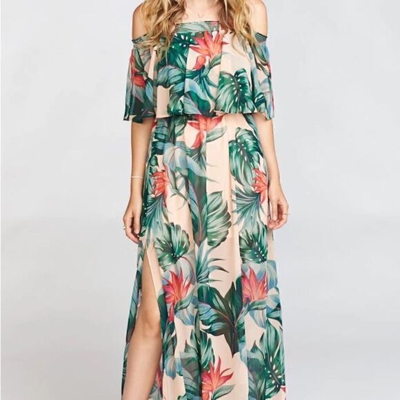 NWOT Show Me Your MuMu x REVOLVE Hacienda Dress in Kauai Kisses Sz XS Host Pick - Picture 1 of 7